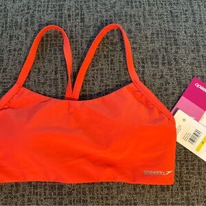 Speedo Red Bikini /Sports Top & Matching Bottoms